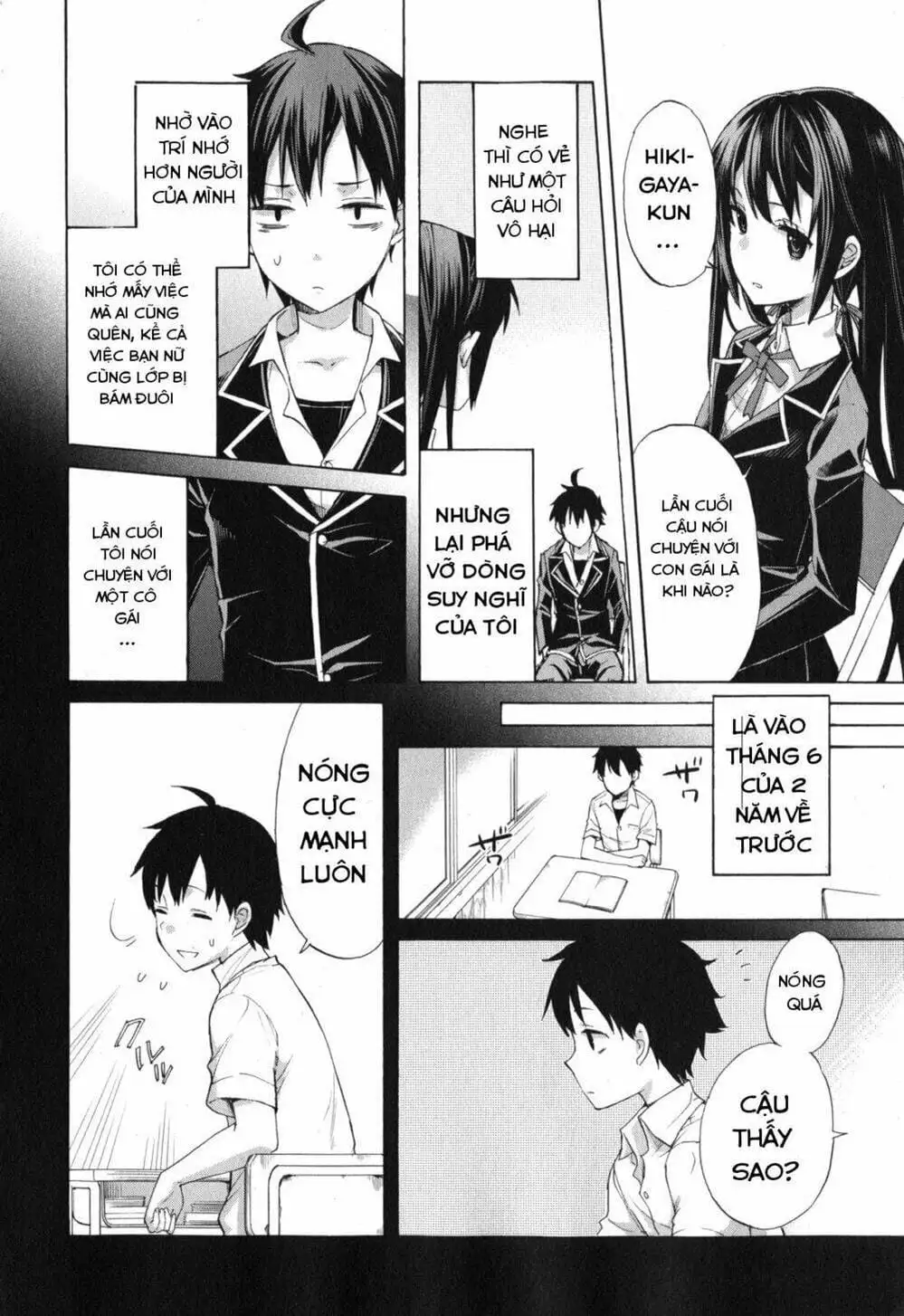 Truyện Tranh Chuyện Tình Thanh Xuân Bi Hài Của Tôi Quả Nhiên Là Sai Lầm - Oregairu trang 6