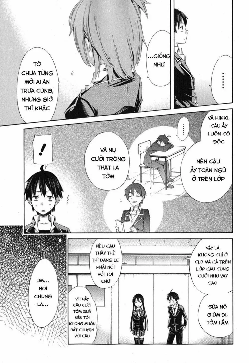 Truyện Tranh Chuyện Tình Thanh Xuân Bi Hài Của Tôi Quả Nhiên Là Sai Lầm - Oregairu trang 6