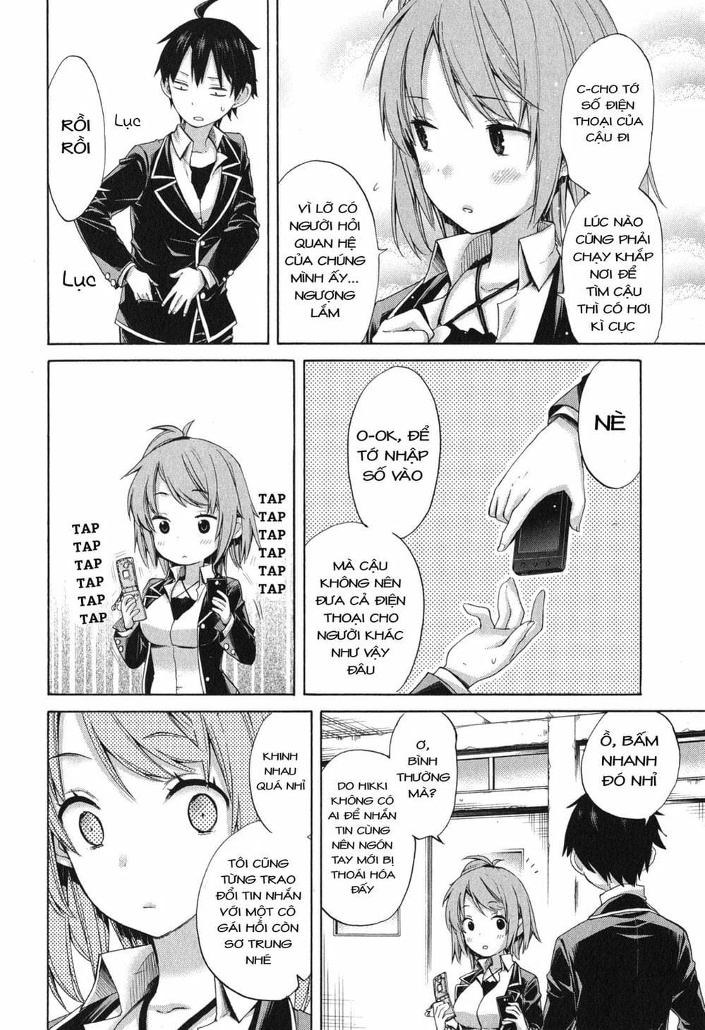 Truyện Tranh Chuyện Tình Thanh Xuân Bi Hài Của Tôi Quả Nhiên Là Sai Lầm - Oregairu trang 6