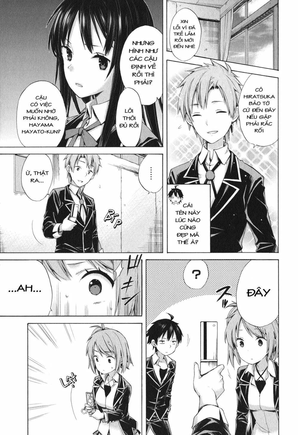 Truyện Tranh Chuyện Tình Thanh Xuân Bi Hài Của Tôi Quả Nhiên Là Sai Lầm - Oregairu trang 6