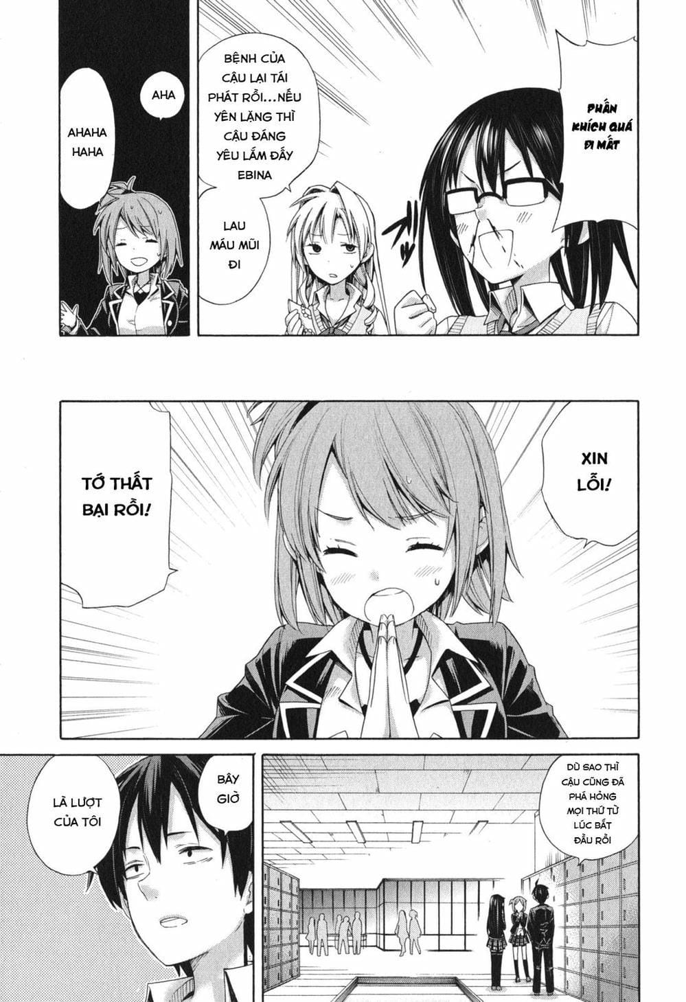 Truyện Tranh Chuyện Tình Thanh Xuân Bi Hài Của Tôi Quả Nhiên Là Sai Lầm - Oregairu trang 6