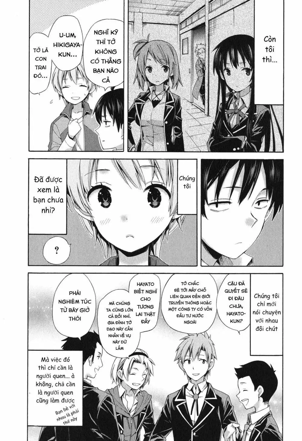 Truyện Tranh Chuyện Tình Thanh Xuân Bi Hài Của Tôi Quả Nhiên Là Sai Lầm - Oregairu trang 6