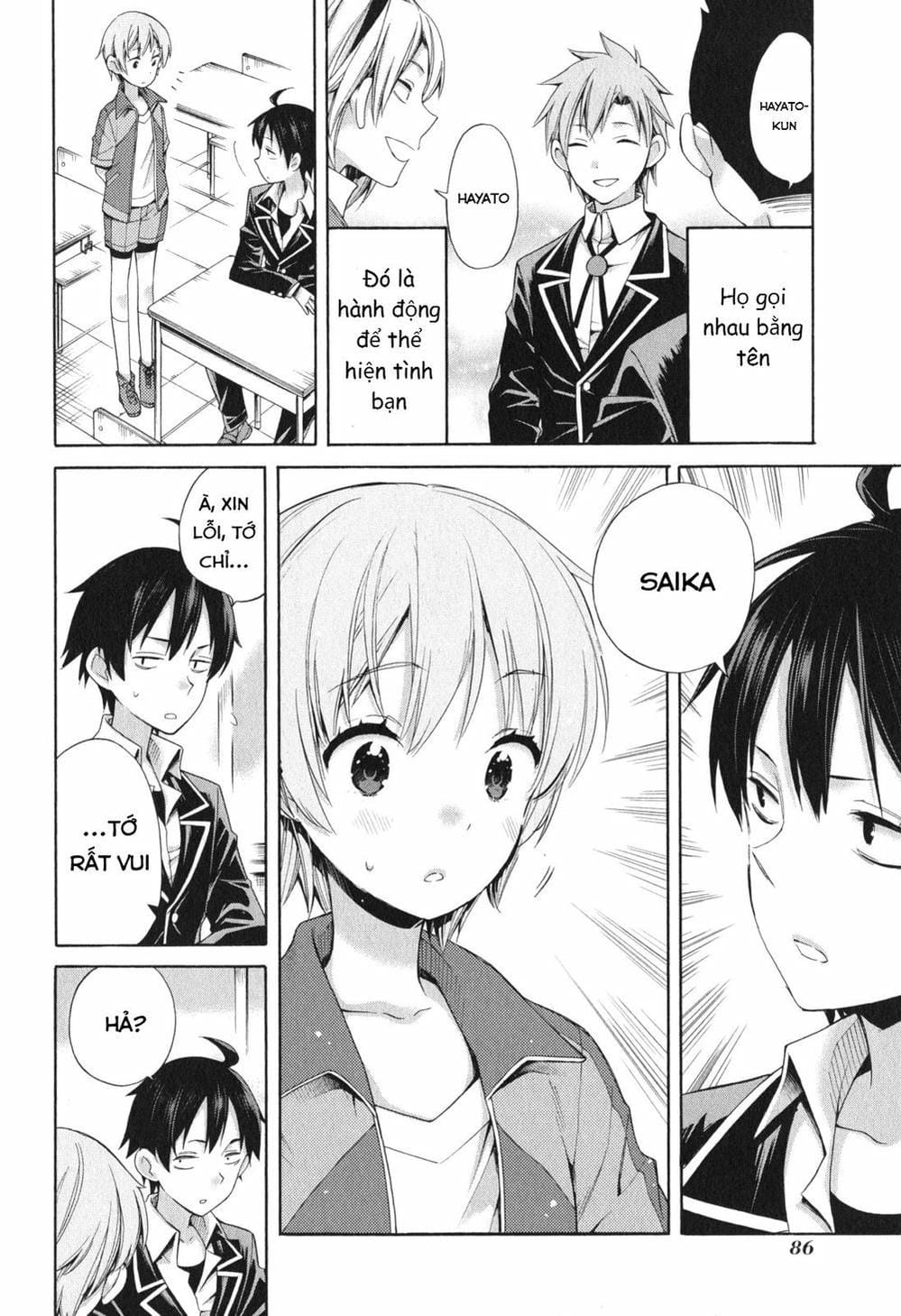 Truyện Tranh Chuyện Tình Thanh Xuân Bi Hài Của Tôi Quả Nhiên Là Sai Lầm - Oregairu trang 6