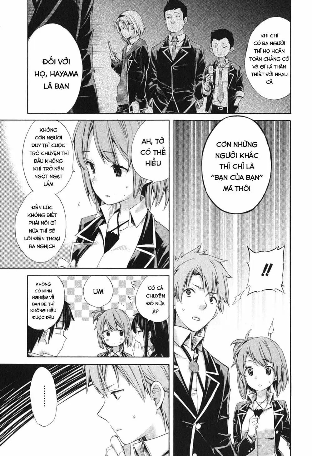 Truyện Tranh Chuyện Tình Thanh Xuân Bi Hài Của Tôi Quả Nhiên Là Sai Lầm - Oregairu trang 6