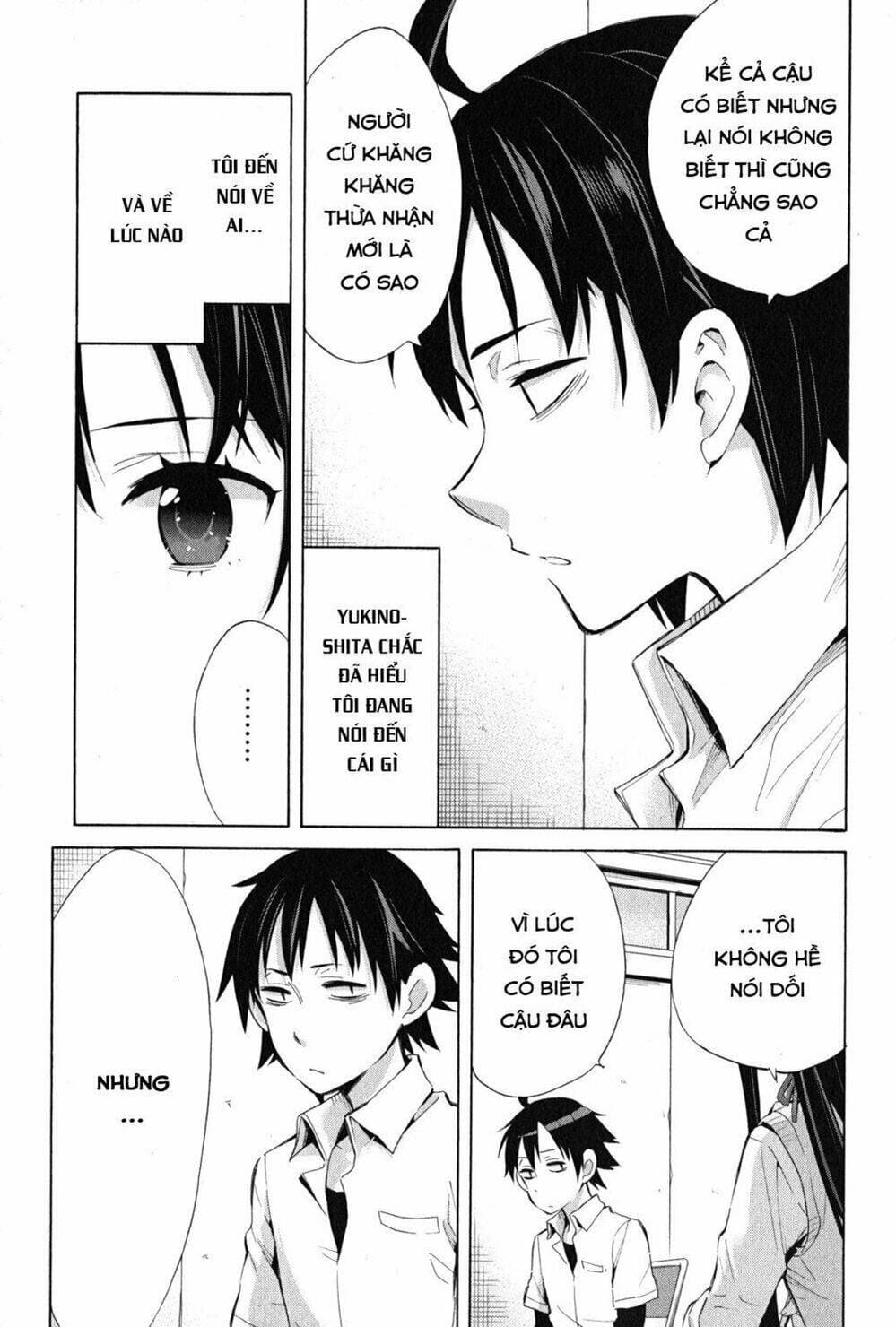 Truyện Tranh Chuyện Tình Thanh Xuân Bi Hài Của Tôi Quả Nhiên Là Sai Lầm - Oregairu trang 6