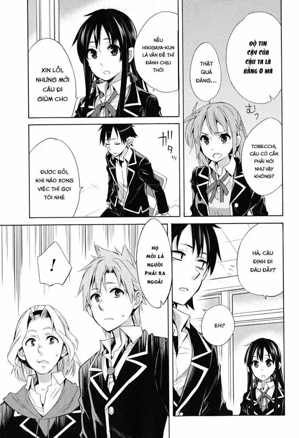 Truyện Tranh Chuyện Tình Thanh Xuân Bi Hài Của Tôi Quả Nhiên Là Sai Lầm - Oregairu trang 6