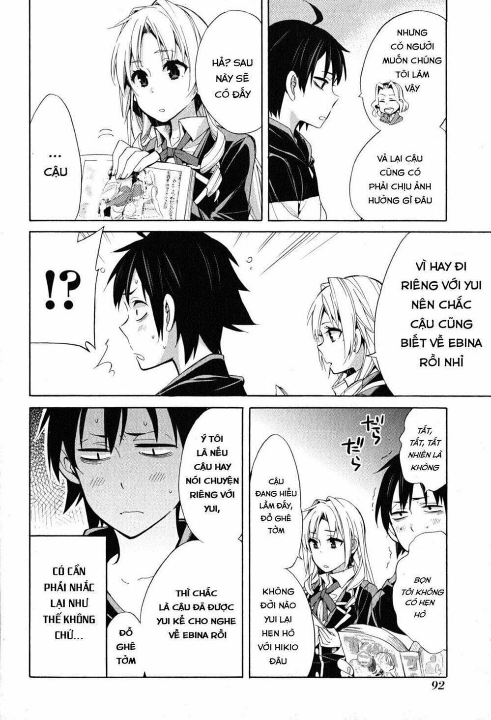 Truyện Tranh Chuyện Tình Thanh Xuân Bi Hài Của Tôi Quả Nhiên Là Sai Lầm - Oregairu trang 6