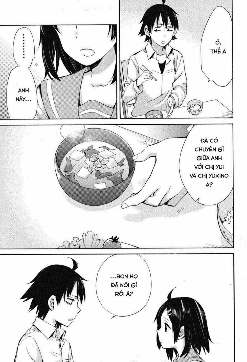 Truyện Tranh Chuyện Tình Thanh Xuân Bi Hài Của Tôi Quả Nhiên Là Sai Lầm - Oregairu trang 6