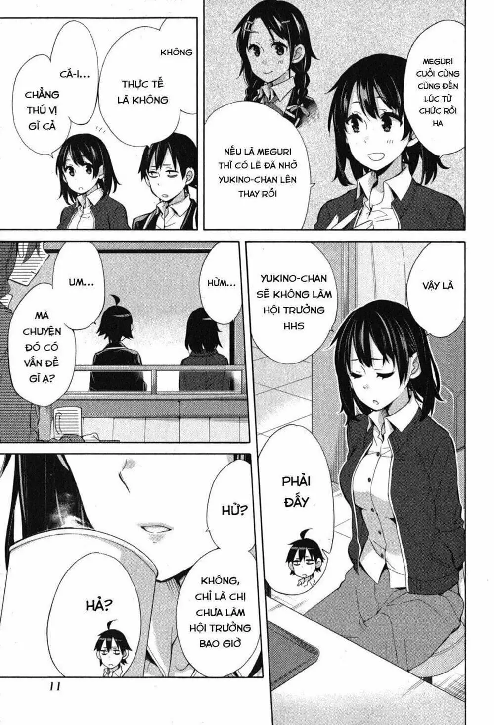 Truyện Tranh Chuyện Tình Thanh Xuân Bi Hài Của Tôi Quả Nhiên Là Sai Lầm - Oregairu trang 6