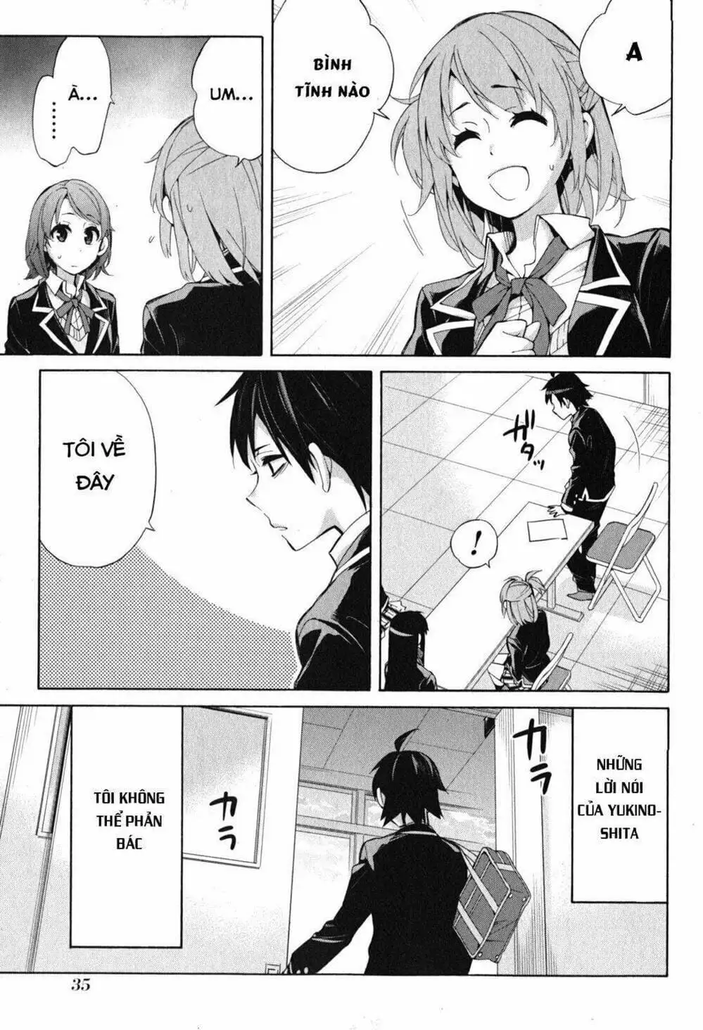 Truyện Tranh Chuyện Tình Thanh Xuân Bi Hài Của Tôi Quả Nhiên Là Sai Lầm - Oregairu trang 6