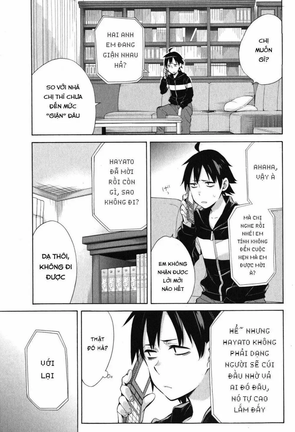 Truyện Tranh Chuyện Tình Thanh Xuân Bi Hài Của Tôi Quả Nhiên Là Sai Lầm - Oregairu trang 6