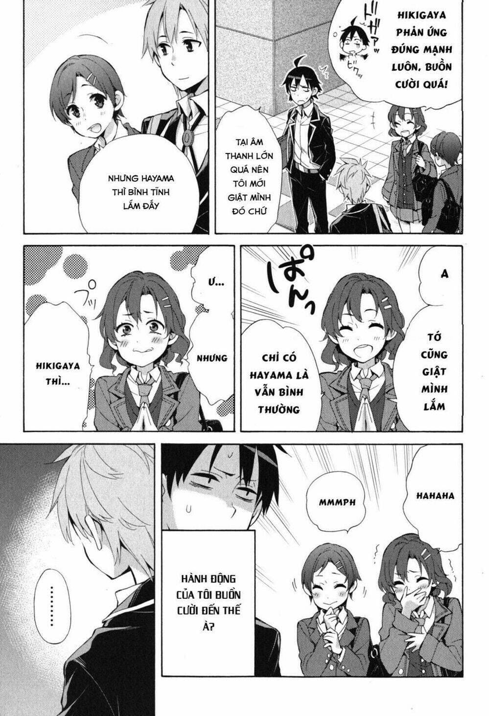 Truyện Tranh Chuyện Tình Thanh Xuân Bi Hài Của Tôi Quả Nhiên Là Sai Lầm - Oregairu trang 6