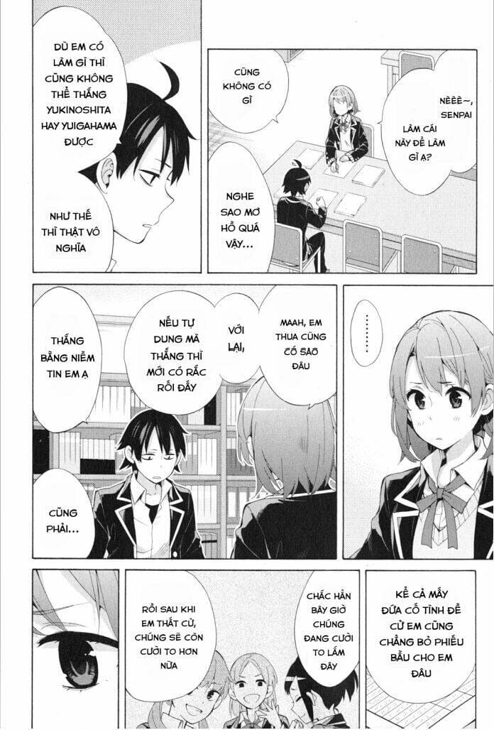 Truyện Tranh Chuyện Tình Thanh Xuân Bi Hài Của Tôi Quả Nhiên Là Sai Lầm - Oregairu trang 6