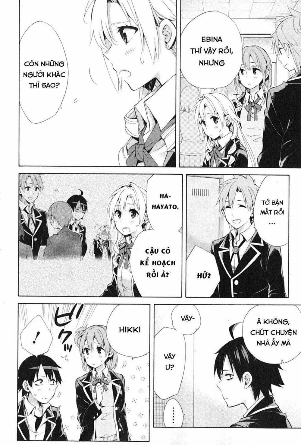 Truyện Tranh Chuyện Tình Thanh Xuân Bi Hài Của Tôi Quả Nhiên Là Sai Lầm - Oregairu trang 6