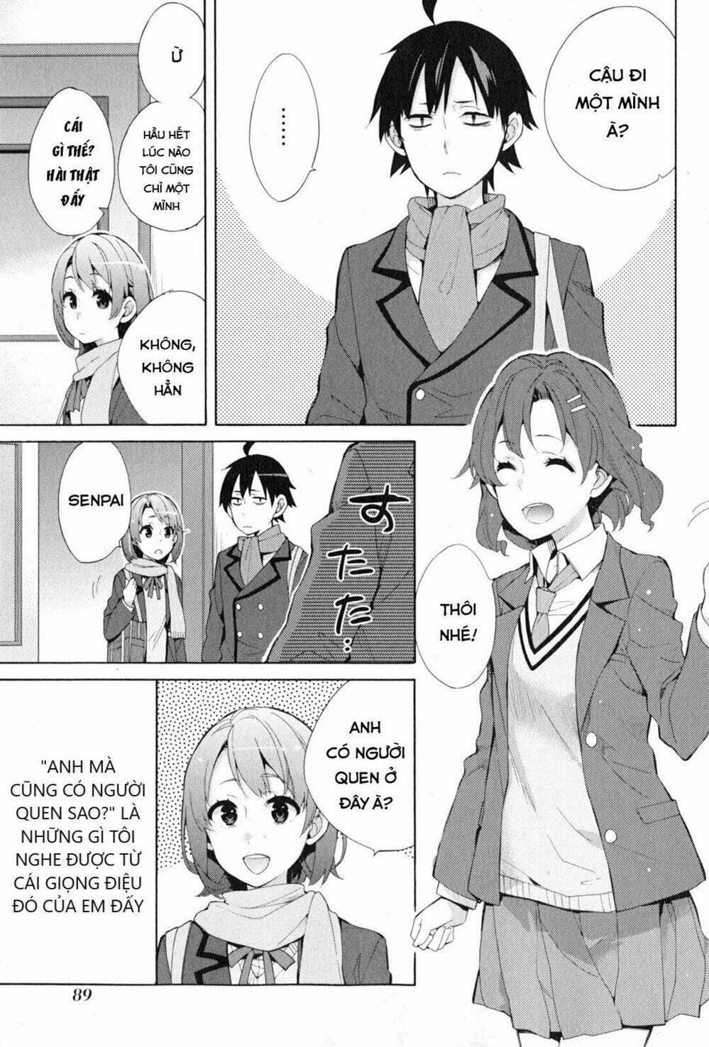 Truyện Tranh Chuyện Tình Thanh Xuân Bi Hài Của Tôi Quả Nhiên Là Sai Lầm - Oregairu trang 6