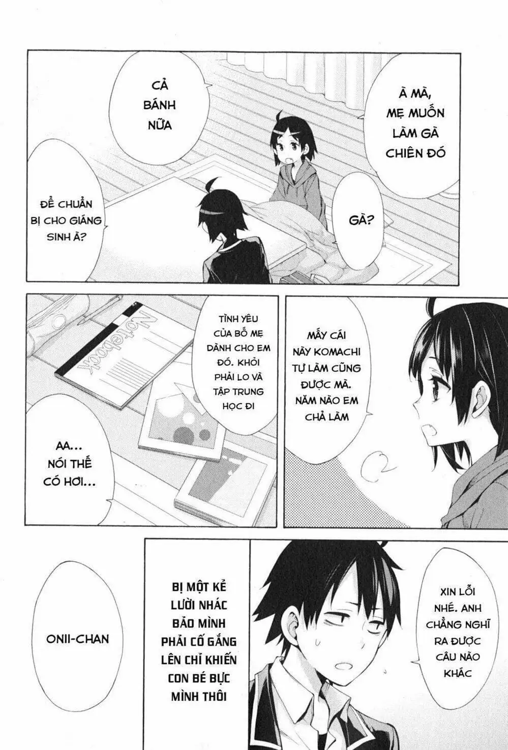 Truyện Tranh Chuyện Tình Thanh Xuân Bi Hài Của Tôi Quả Nhiên Là Sai Lầm - Oregairu trang 6