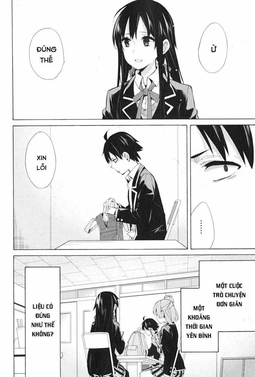 Truyện Tranh Chuyện Tình Thanh Xuân Bi Hài Của Tôi Quả Nhiên Là Sai Lầm - Oregairu trang 6