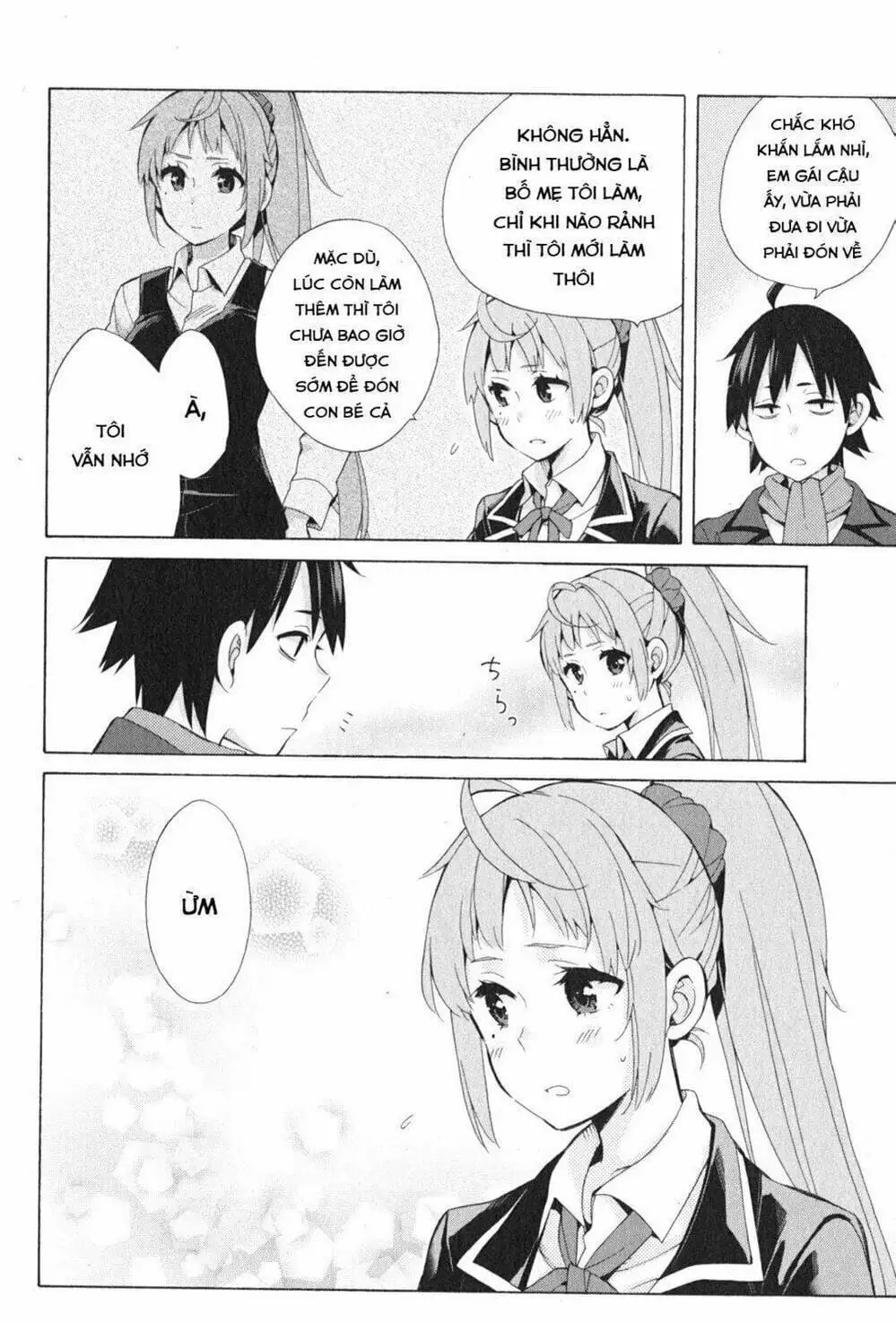 Truyện Tranh Chuyện Tình Thanh Xuân Bi Hài Của Tôi Quả Nhiên Là Sai Lầm - Oregairu trang 6