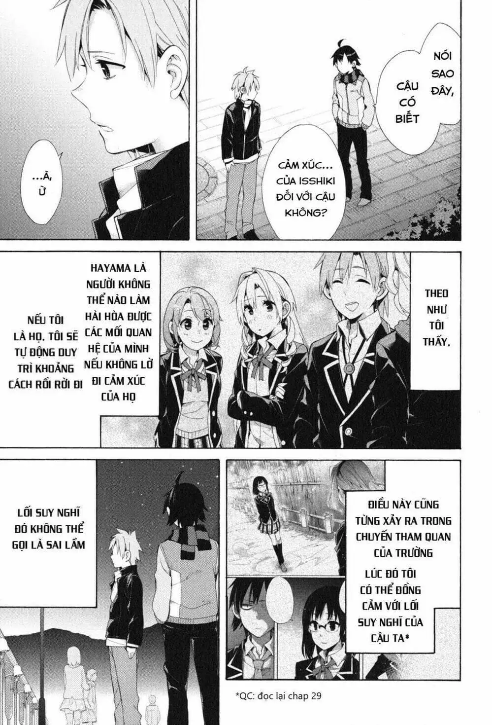 Truyện Tranh Chuyện Tình Thanh Xuân Bi Hài Của Tôi Quả Nhiên Là Sai Lầm - Oregairu trang 6