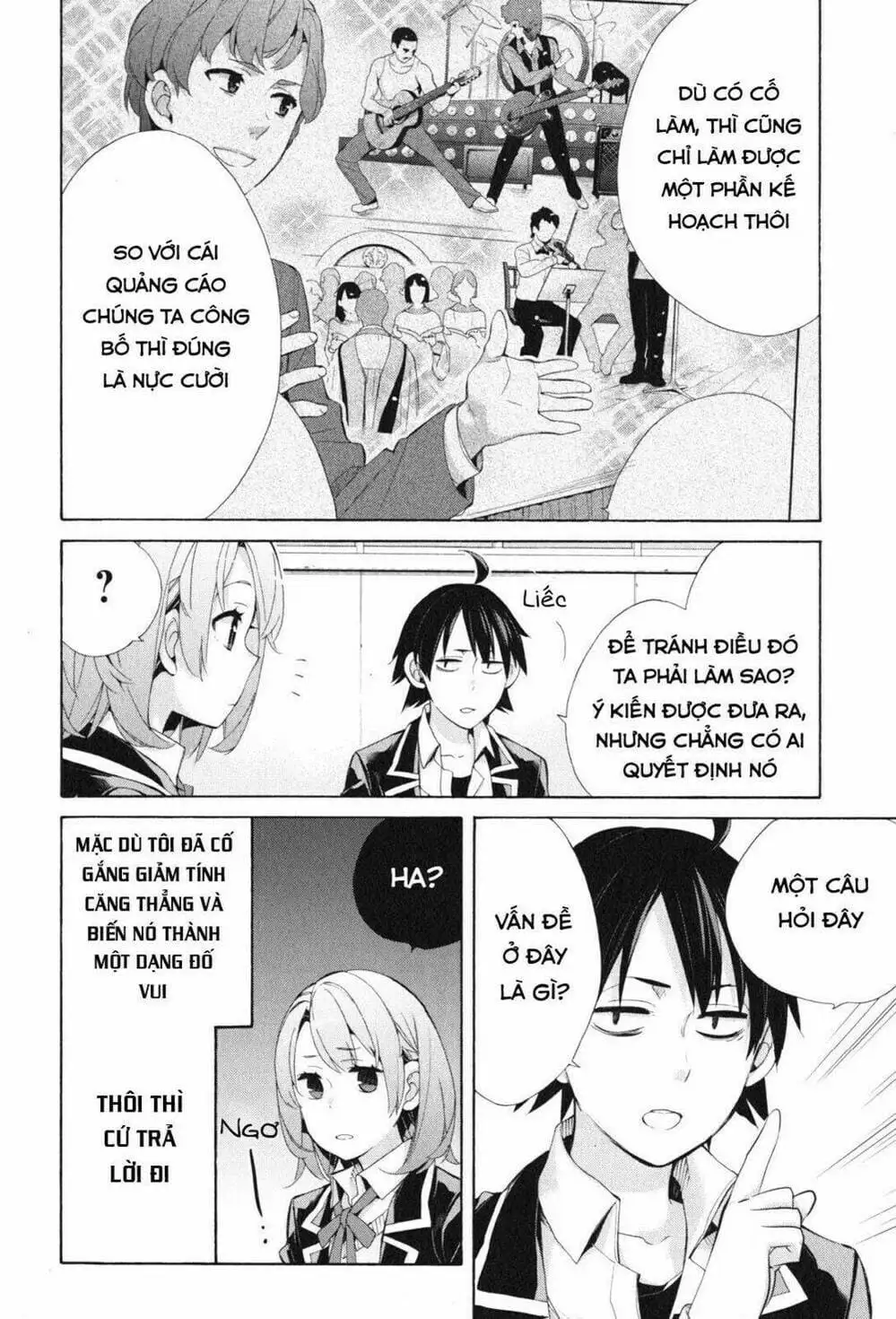 Truyện Tranh Chuyện Tình Thanh Xuân Bi Hài Của Tôi Quả Nhiên Là Sai Lầm - Oregairu trang 6