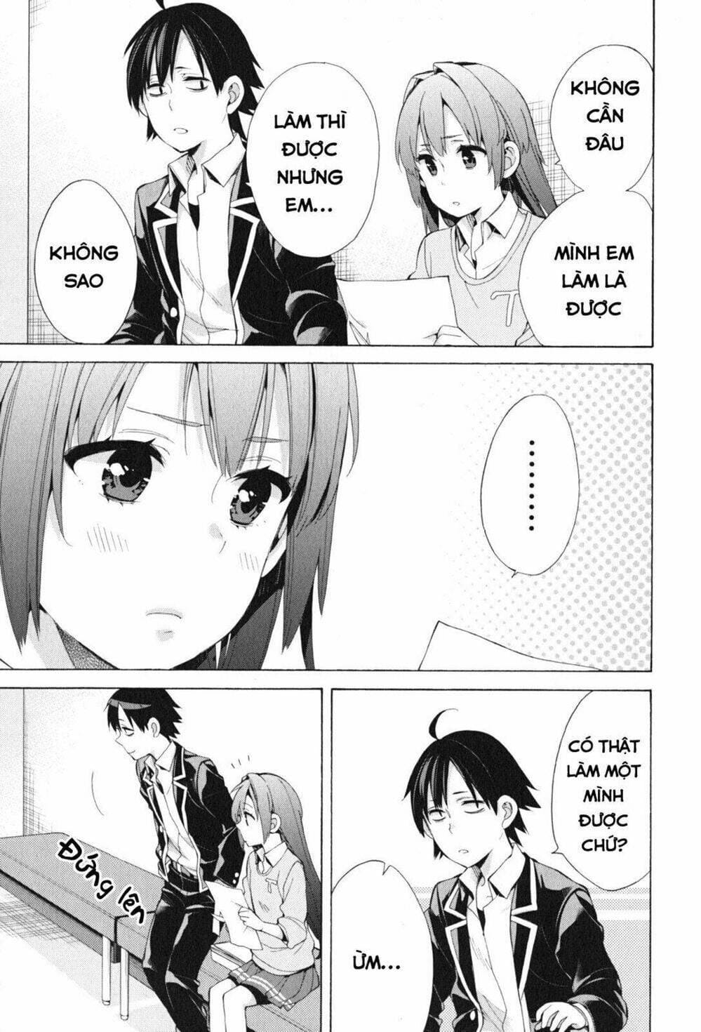 Truyện Tranh Chuyện Tình Thanh Xuân Bi Hài Của Tôi Quả Nhiên Là Sai Lầm - Oregairu trang 6