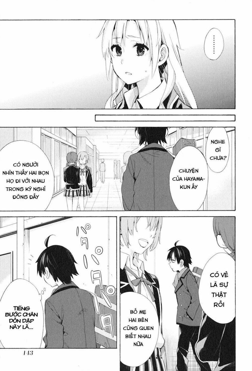 Truyện Tranh Chuyện Tình Thanh Xuân Bi Hài Của Tôi Quả Nhiên Là Sai Lầm - Oregairu trang 6