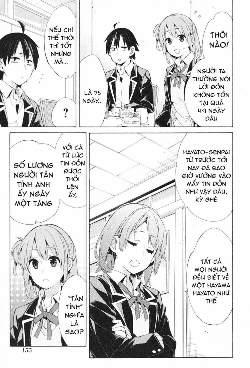 Truyện Tranh Chuyện Tình Thanh Xuân Bi Hài Của Tôi Quả Nhiên Là Sai Lầm - Oregairu trang 6