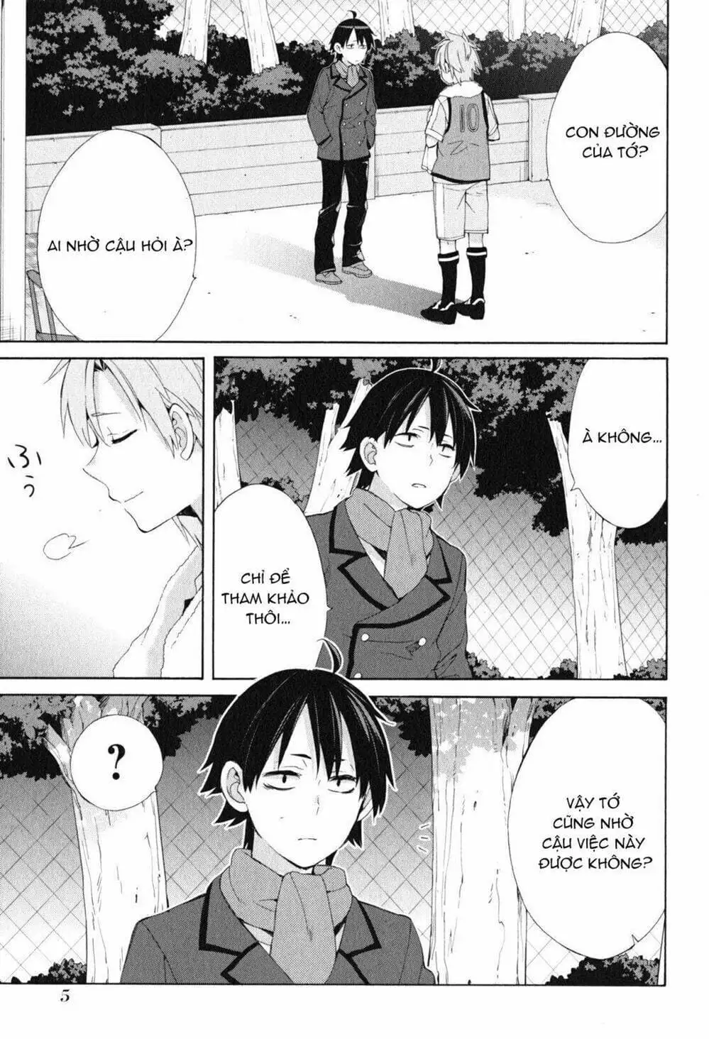 Truyện Tranh Chuyện Tình Thanh Xuân Bi Hài Của Tôi Quả Nhiên Là Sai Lầm - Oregairu trang 6