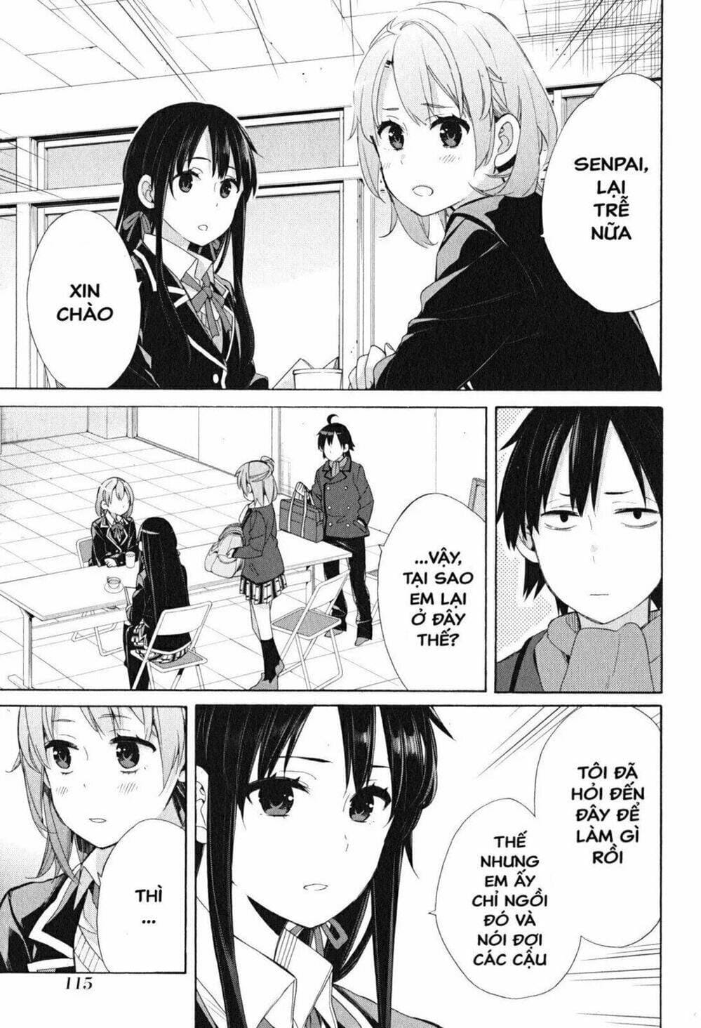 Truyện Tranh Chuyện Tình Thanh Xuân Bi Hài Của Tôi Quả Nhiên Là Sai Lầm - Oregairu trang 6