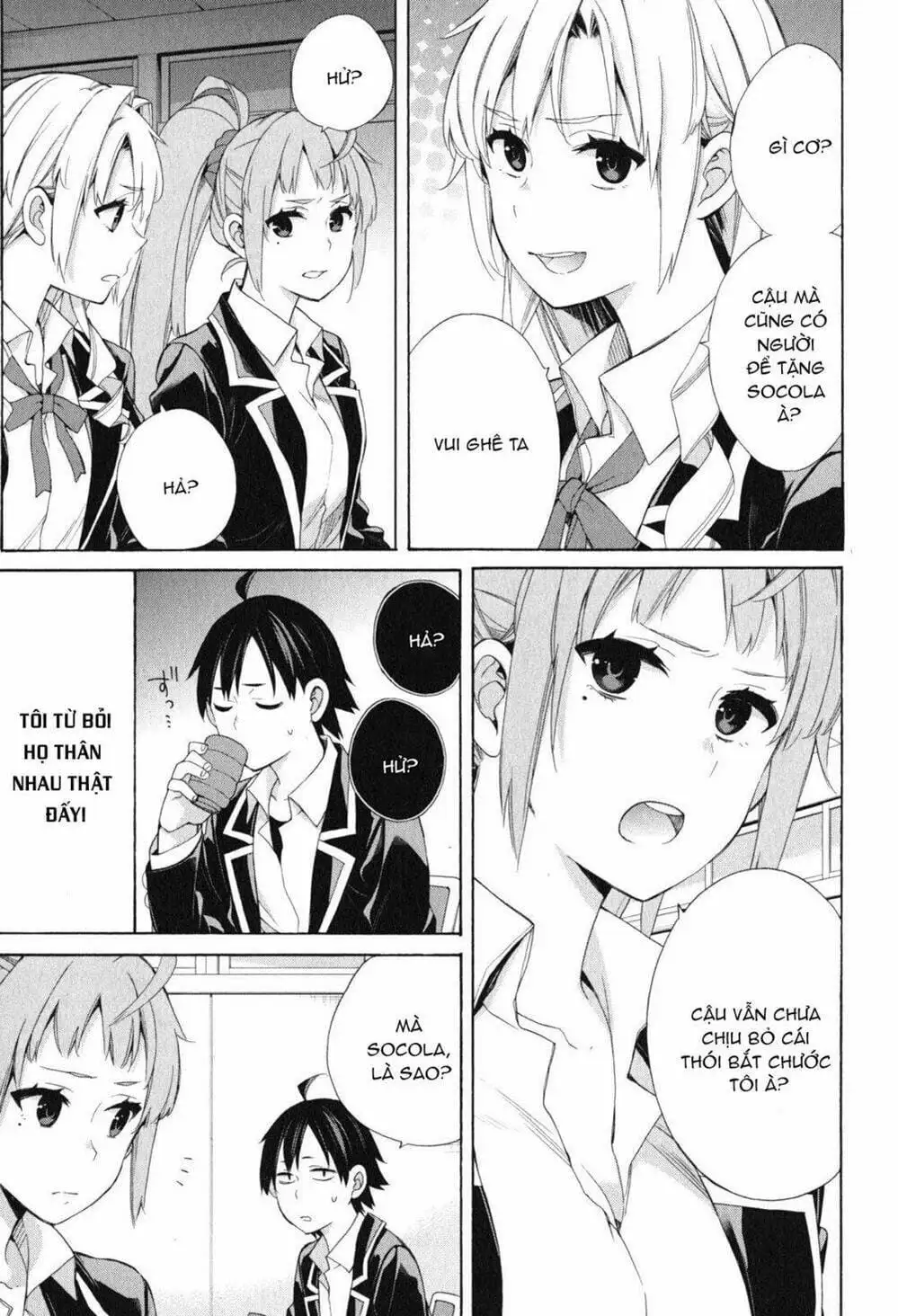 Truyện Tranh Chuyện Tình Thanh Xuân Bi Hài Của Tôi Quả Nhiên Là Sai Lầm - Oregairu trang 6