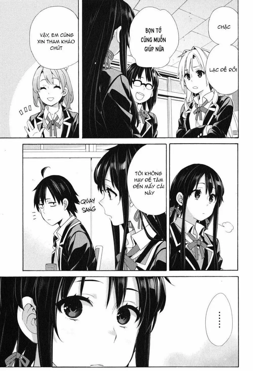 Truyện Tranh Chuyện Tình Thanh Xuân Bi Hài Của Tôi Quả Nhiên Là Sai Lầm - Oregairu trang 6