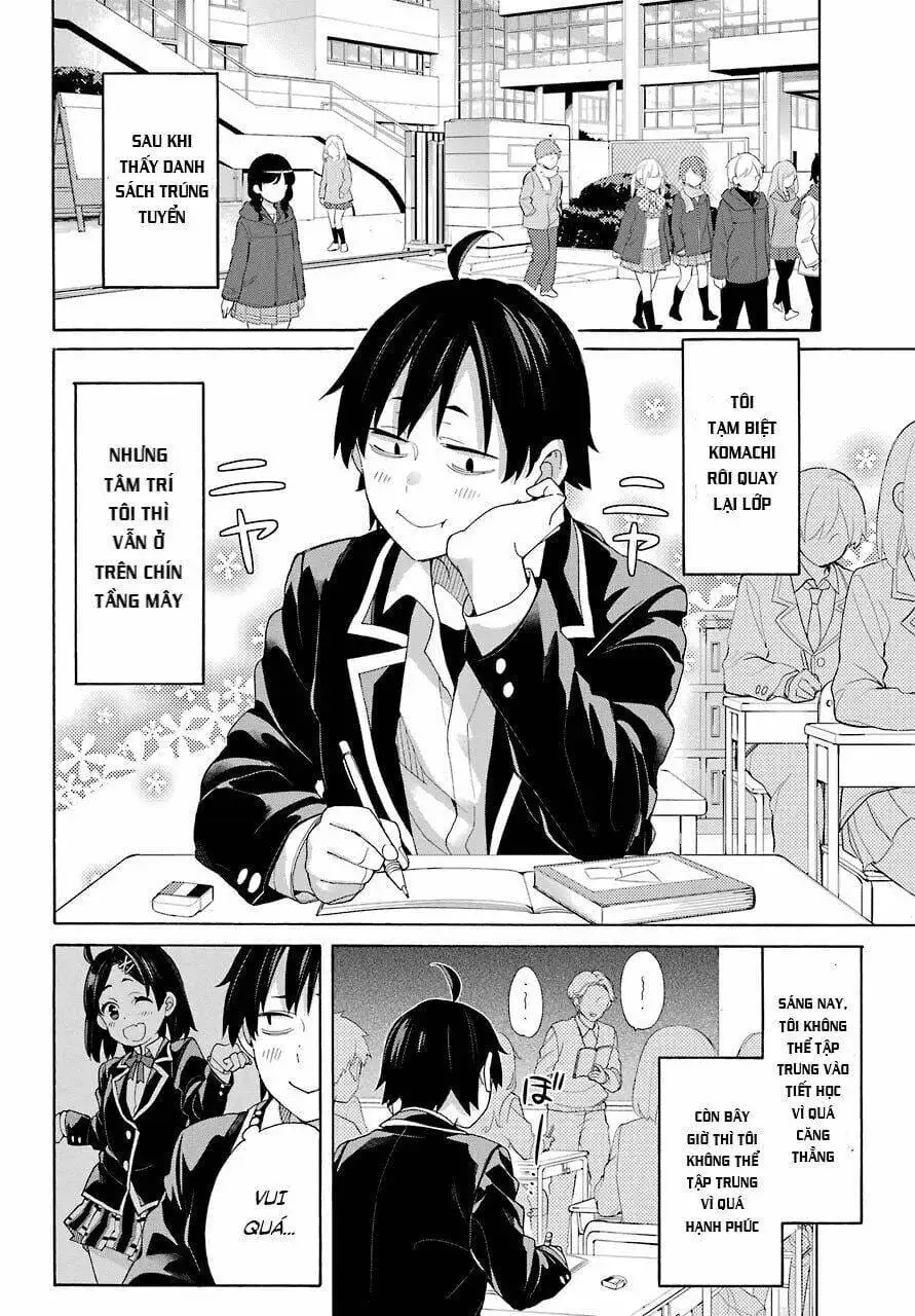 Truyện Tranh Chuyện Tình Thanh Xuân Bi Hài Của Tôi Quả Nhiên Là Sai Lầm - Oregairu trang 6