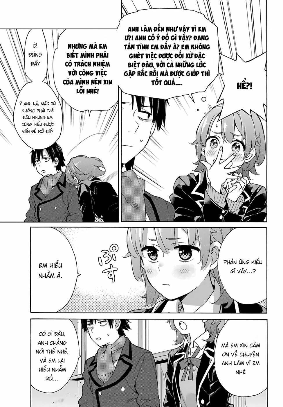 Truyện Tranh Chuyện Tình Thanh Xuân Bi Hài Của Tôi Quả Nhiên Là Sai Lầm - Oregairu trang 6