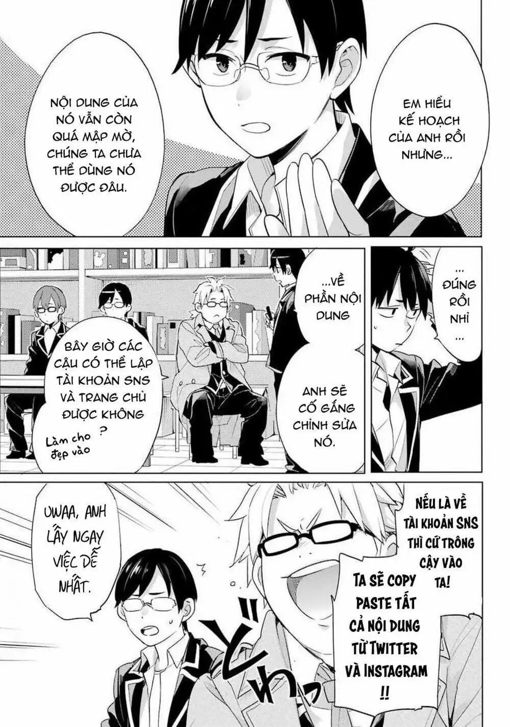 Truyện Tranh Chuyện Tình Thanh Xuân Bi Hài Của Tôi Quả Nhiên Là Sai Lầm - Oregairu trang 6