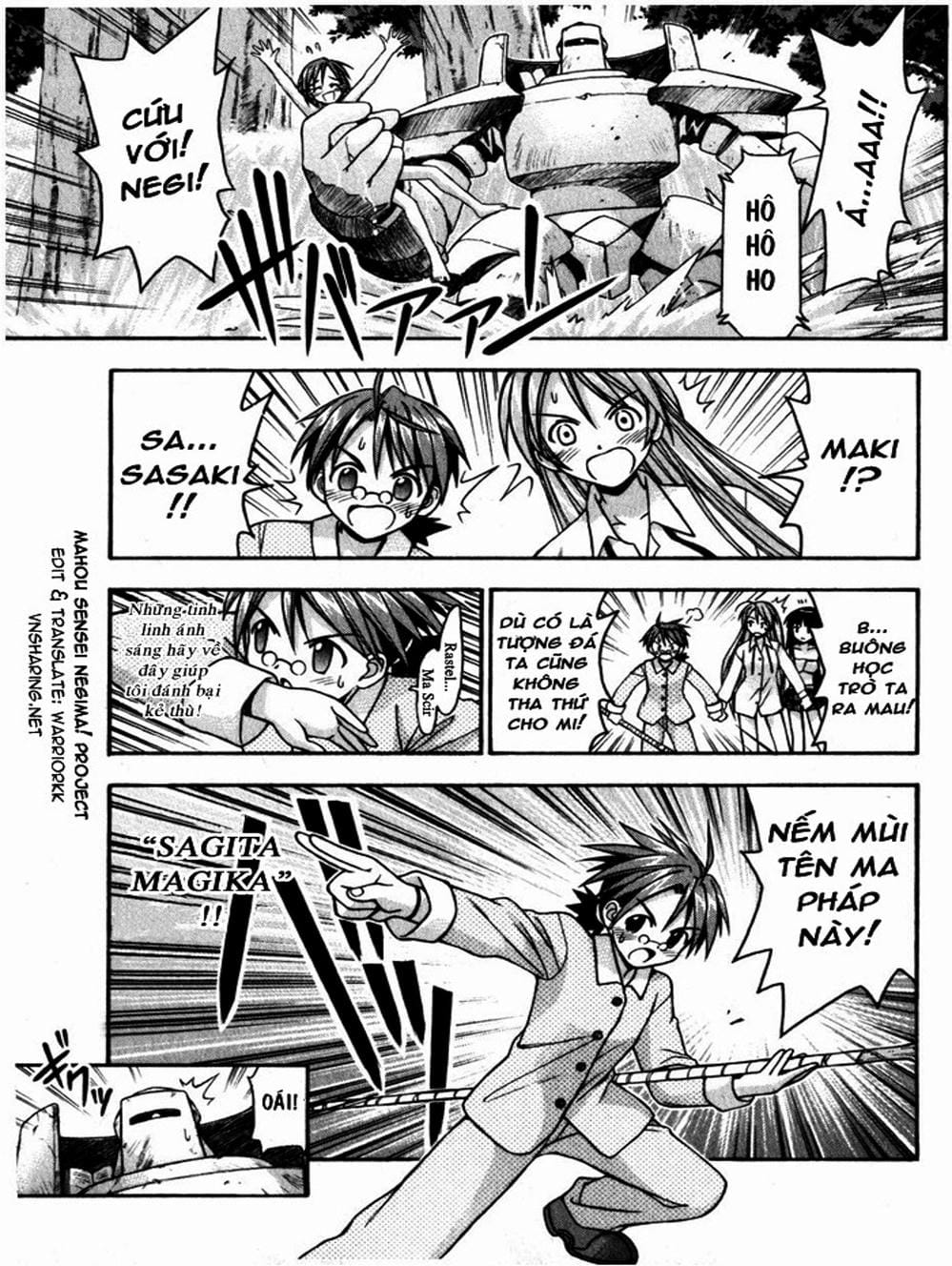 Truyện Tranh Pháp Sư Tí Hon Negima - Mahou Sensei Negima! trang 10
