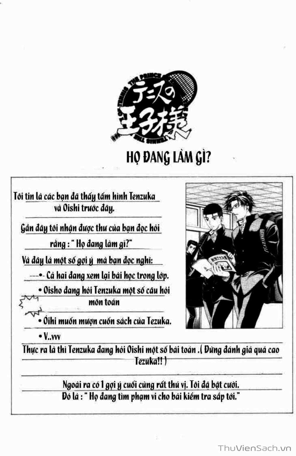 Truyện Tranh Hoàng Tử Tennis - Prince Of Tennis trang 3