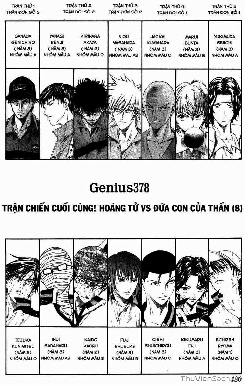 Truyện Tranh Hoàng Tử Tennis - Prince Of Tennis trang 3