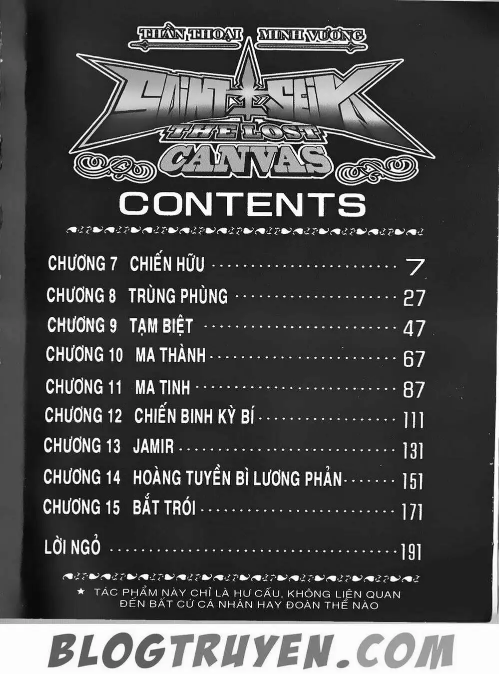 Truyện Tranh Truyền Thuyết Minh Vương - Sain Saiyan: The Lost Canvas trang 4