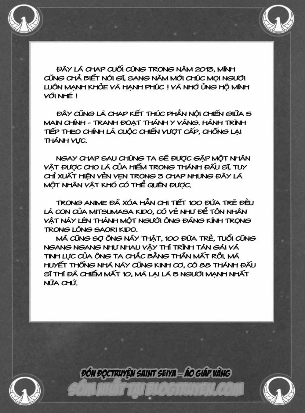 Truyện Tranh Áo Giáp Vàng - Saint Seiya trang 4