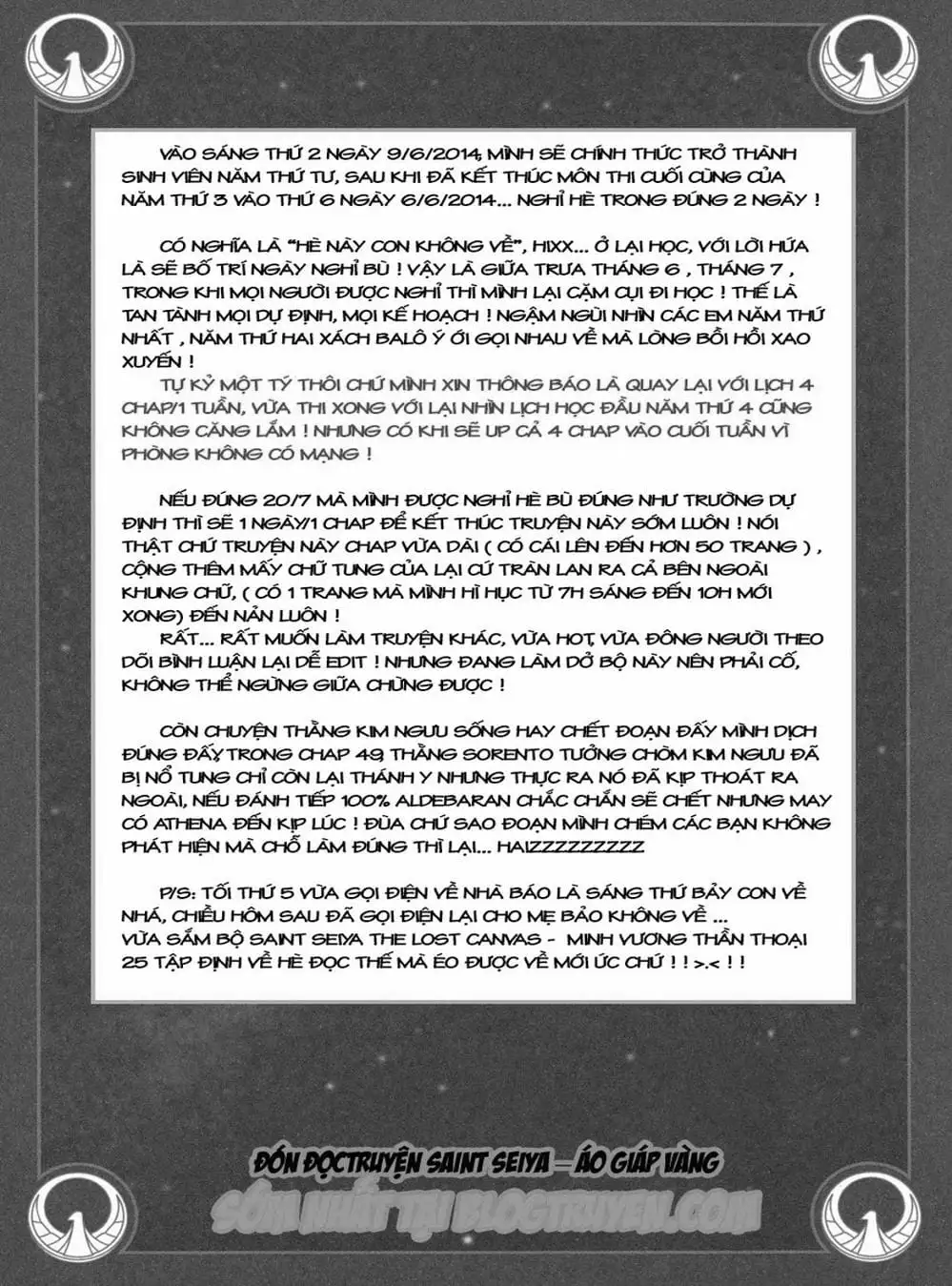 Truyện Tranh Áo Giáp Vàng - Saint Seiya trang 4
