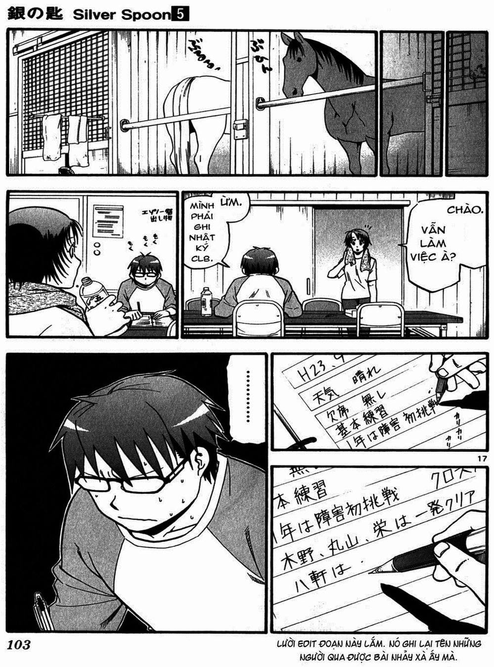 Truyện Tranh Chiếc Muỗng Bạc - Silver Spoon trang 4