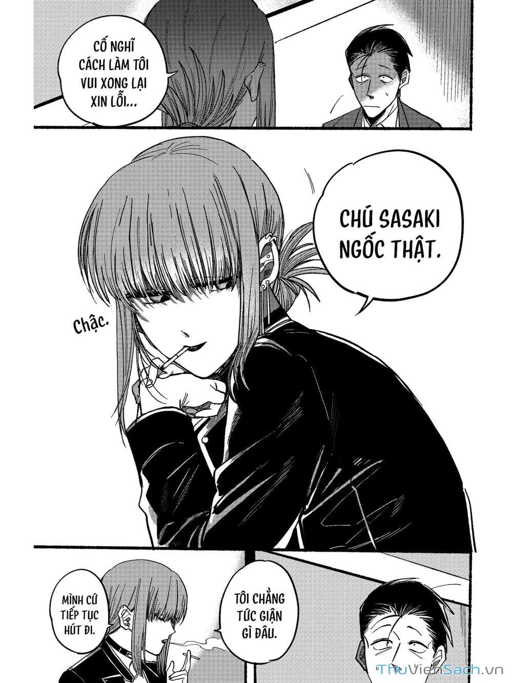 Truyện Tranh Tại Phía Sau Siêu Thị Cùng Em Hút Thuốc - Suupaa No Ura Yani Suu Hanashi trang 4