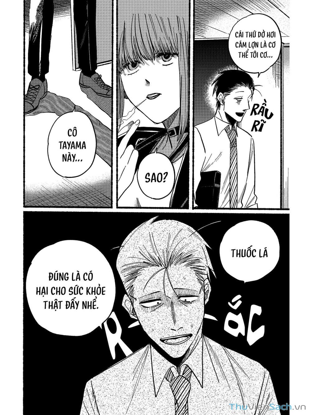 Truyện Tranh Tại Phía Sau Siêu Thị Cùng Em Hút Thuốc - Suupaa No Ura Yani Suu Hanashi trang 4