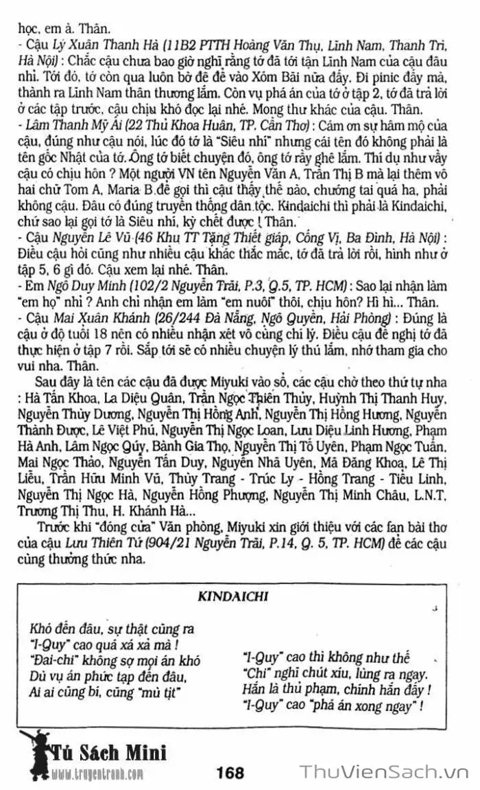 Truyện Tranh Thám Tử Kindaichi trang 4
