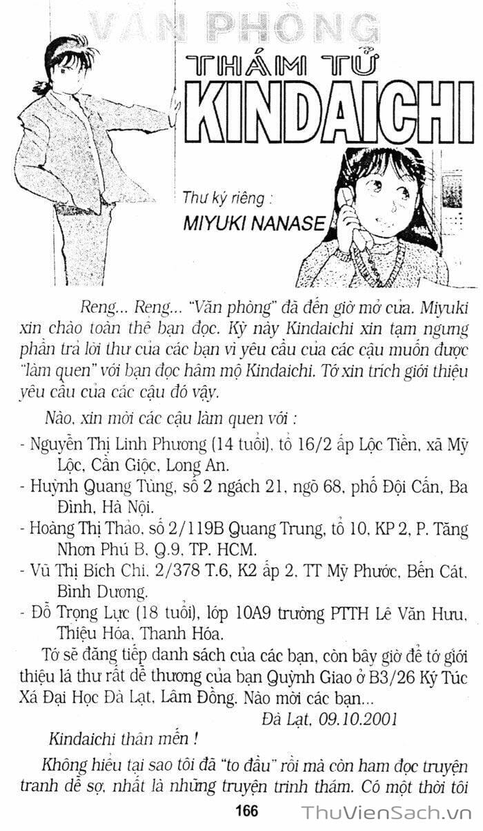 Truyện Tranh Thám Tử Kindaichi trang 4