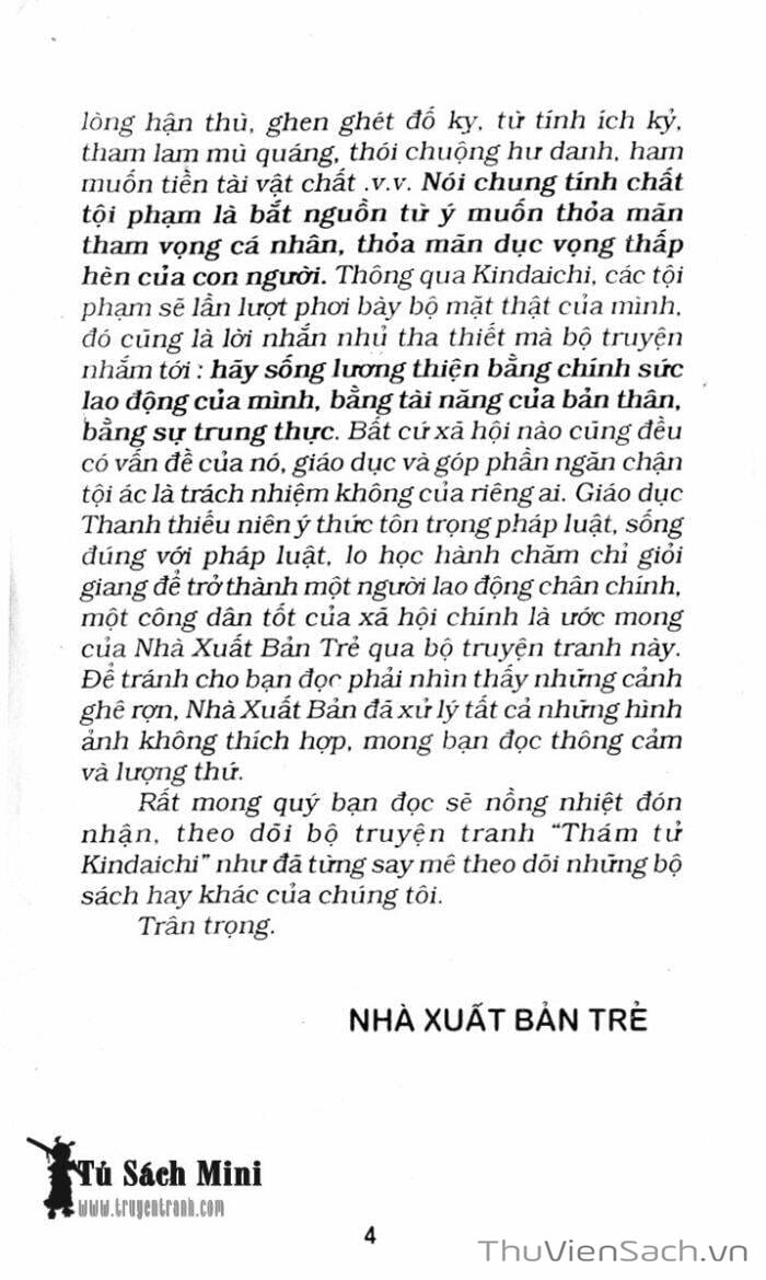 Truyện Tranh Thám Tử Kindaichi trang 4