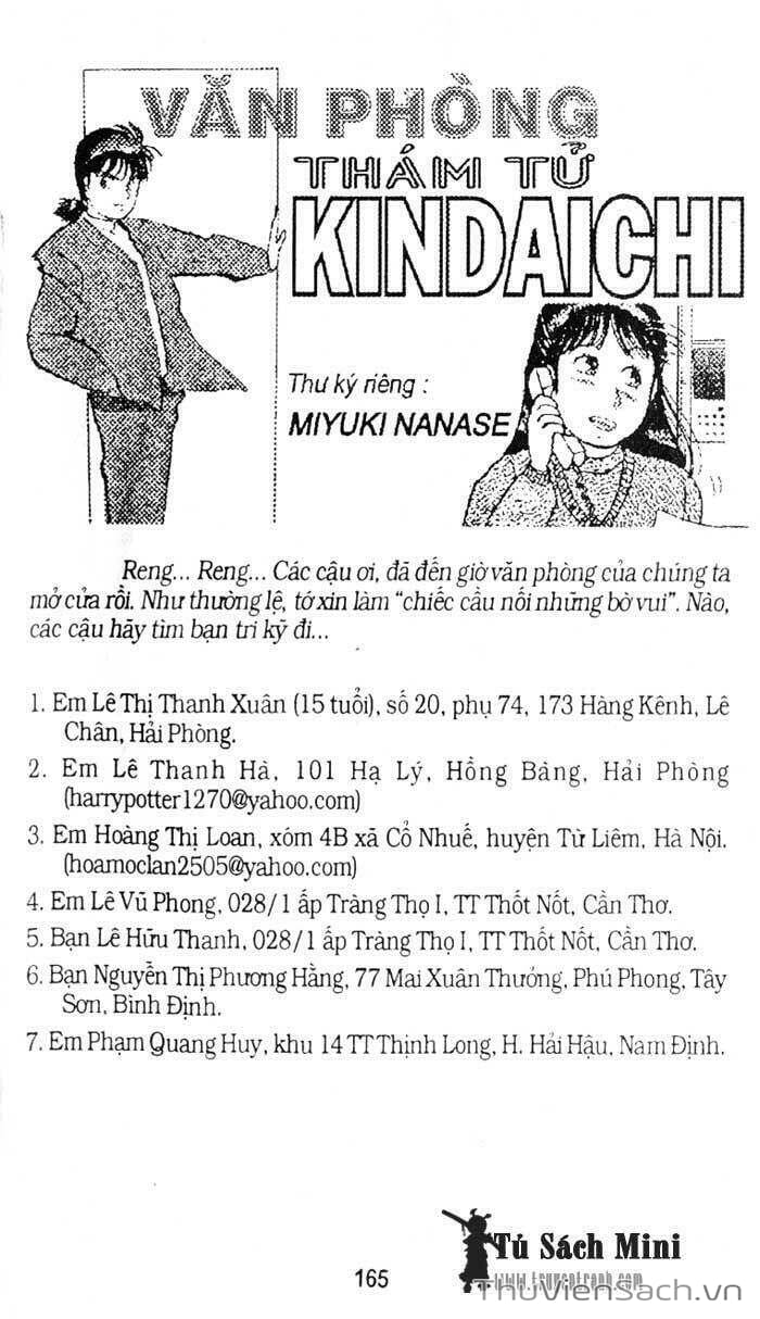 Truyện Tranh Thám Tử Kindaichi trang 4