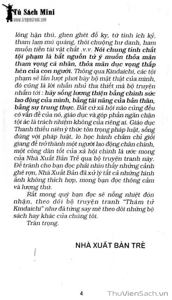 Truyện Tranh Thám Tử Kindaichi trang 4