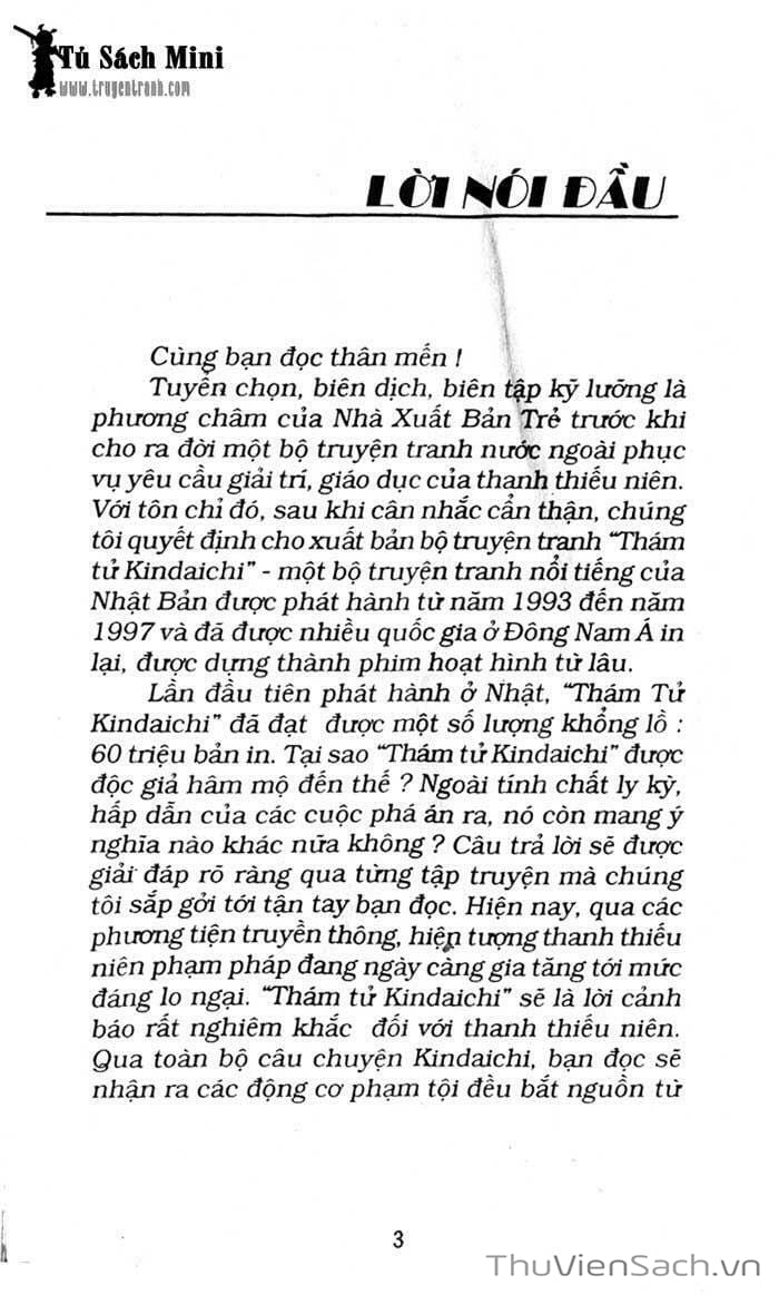 Truyện Tranh Thám Tử Kindaichi trang 4