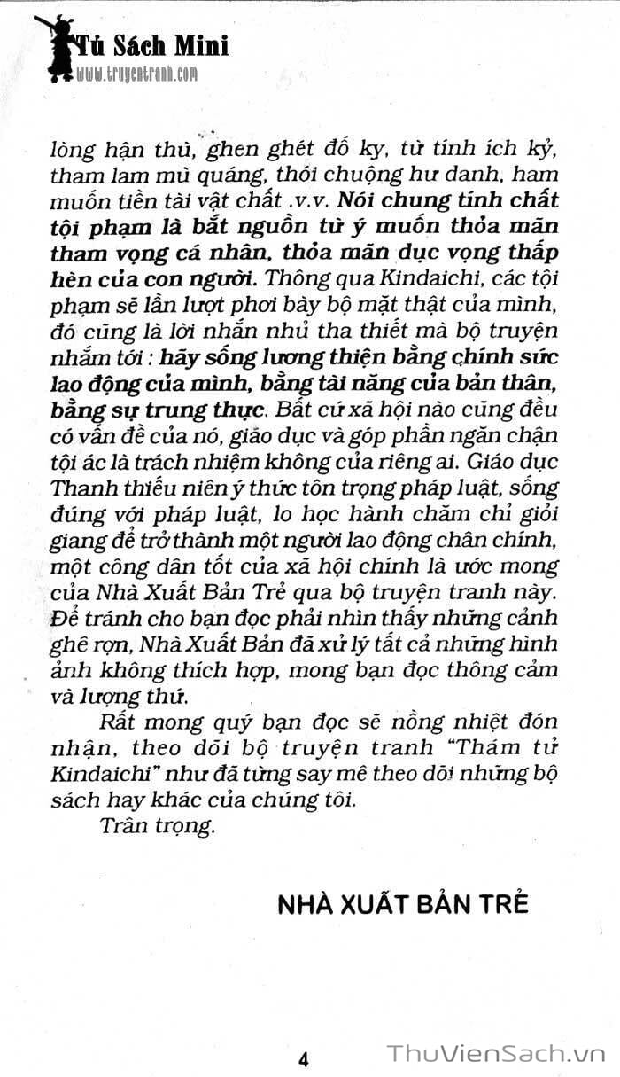 Truyện Tranh Thám Tử Kindaichi trang 4
